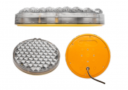 Lampa LED pulsanta - preavertizare trafic - 200mm diametru si 2200 candele intensitate luminoasa - CU controler flash inclus