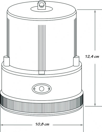 Girofar magnetic LED cu baterii 2