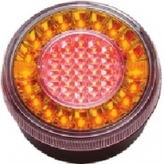 Lampa stop auto rotunda LED cu functii de Semnalizare-Ceata 12/24V
