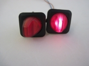 Comutator auto iluminat cu revenire/momentan - 12V